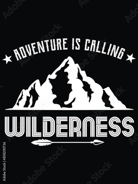 Fototapeta Mountain t-shirt design