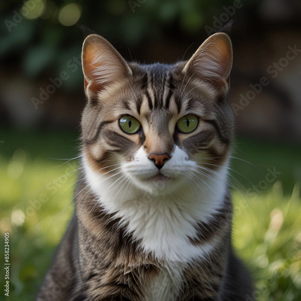 Obraz cat on the grass