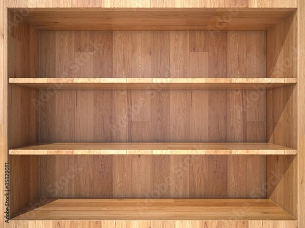 Obraz Empty wooden Shelf