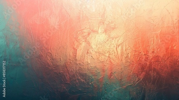 Fototapeta Subtle gradient grainy texture abstract background, ideal for creating a minimalist and contemporary look.