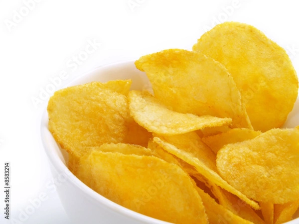 Obraz Potato chips closeup