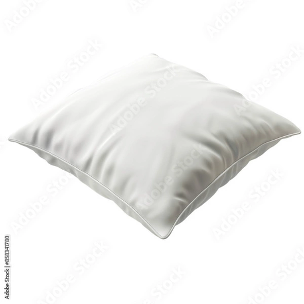 Obraz White pillow isolated on white background.