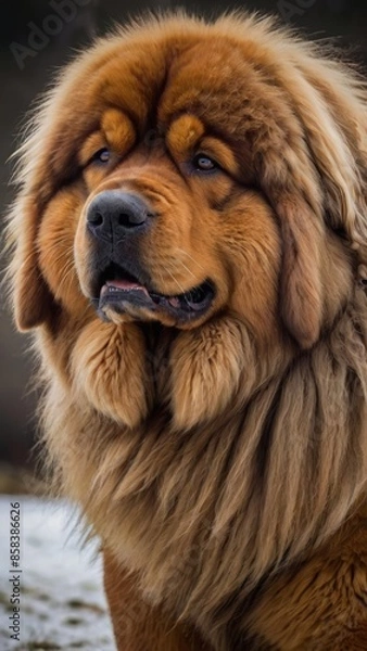 Obraz Portrait of a Tibetan mastiff