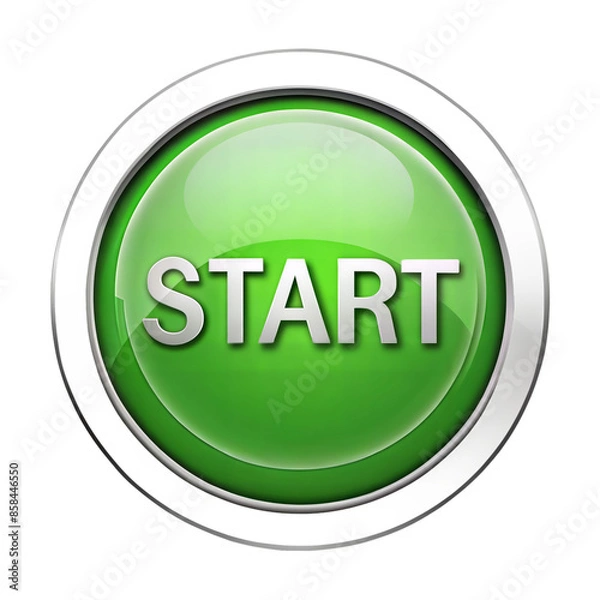 Obraz start on transparent background