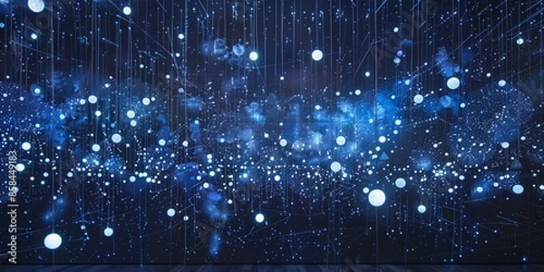 Obraz Blue abstract background with waves