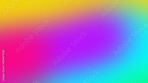 Obraz Abstract colorful gradation blur background. Smooth color transition with grain noise grain texture