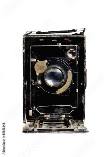 Obraz old camera on the white background