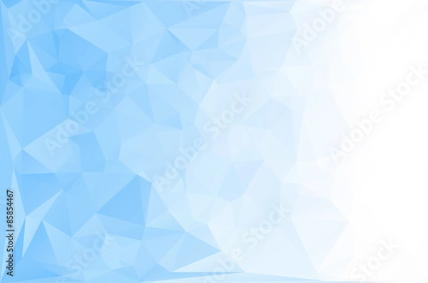 Fototapeta Blue White Polygonal Mosaic Background, Vector illustration,  Creative  Business Design Templates