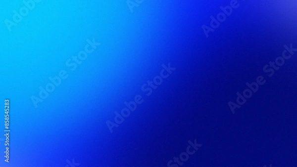 Obraz Abstract blue gradient blur background. Smooth color transition with grain noise grain texture