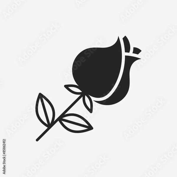 Fototapeta flower bouquet icon