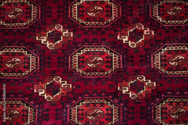 Obraz The pattern the central part Afghan of the wool carpet

