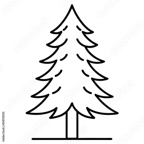 Fototapeta christmas tree vector
