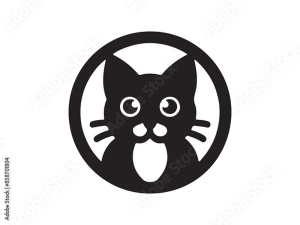 Fototapeta Cat logo design icon symbol vector template 