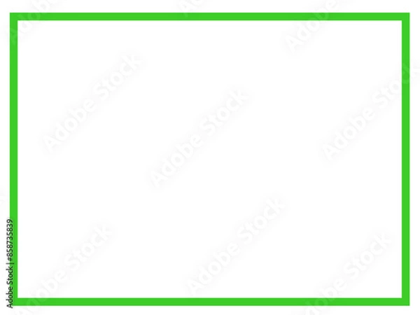 Fototapeta シンプルな四角の枠（緑）