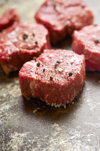 Fototapeta raw meat for steak