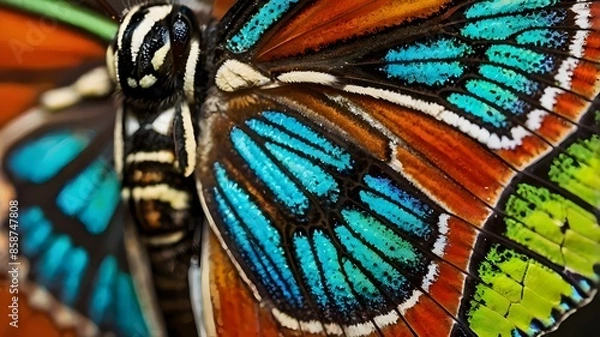 Fototapeta butterfly on the wall