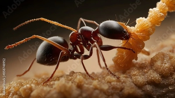 Fototapeta ant on the ground
