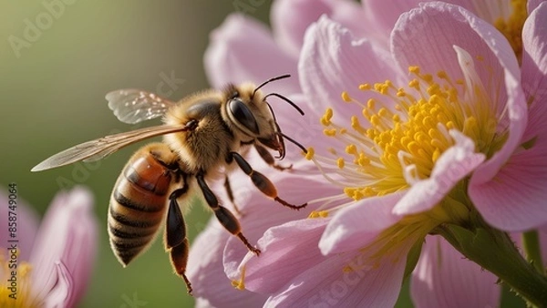 Fototapeta bee on flower