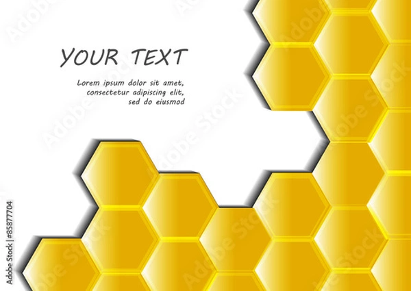 Obraz Vector : Honeycomb abstract vector background