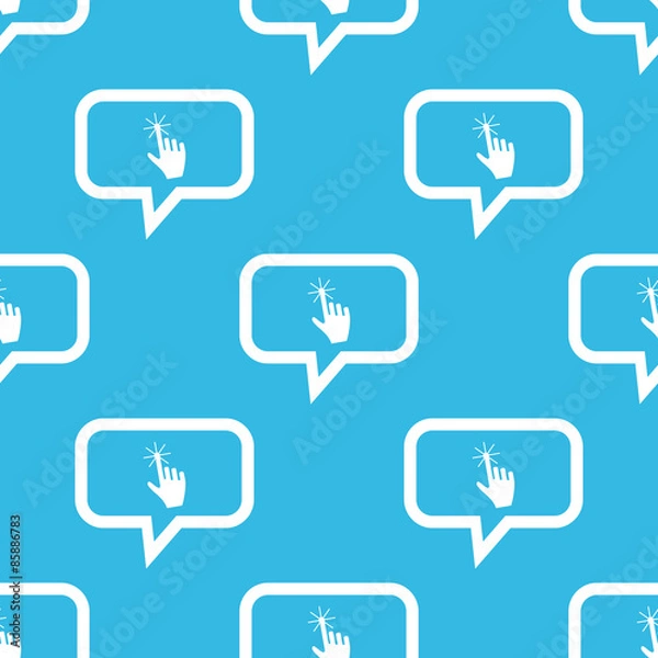Fototapeta Hand cursor message pattern