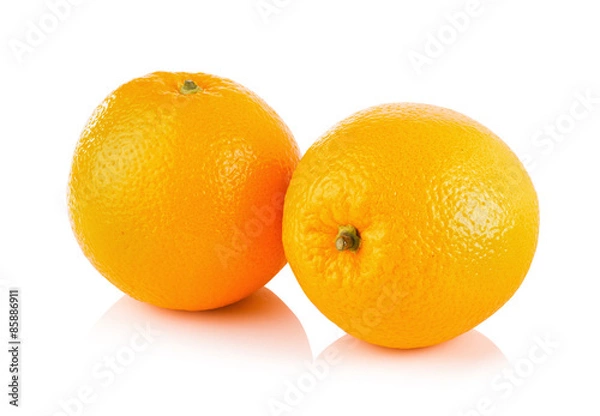 Fototapeta Orange on a white background