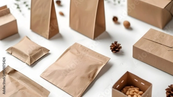 Fototapeta Eco Friendly Packaging Solutions Inspired by Folding Techniques