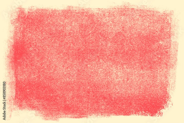 Obraz Rolled ink letterpress print texture. High definition, rough, eroded lino print texture. A4 scale. Compound path and optimised.