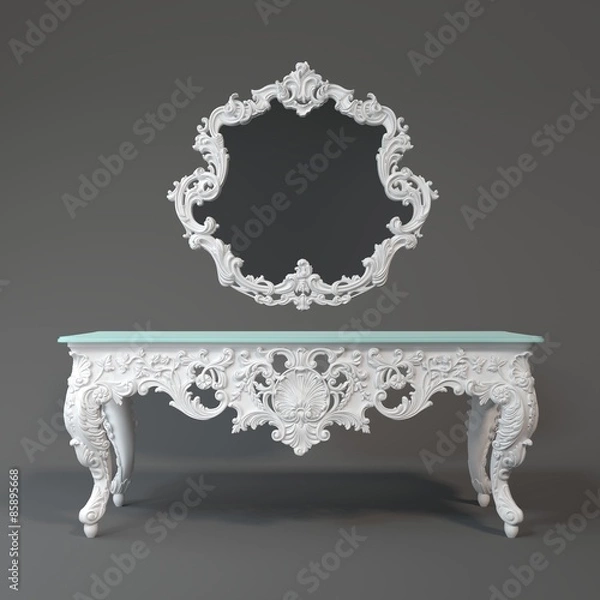 Fototapeta Классический тол и зеркало