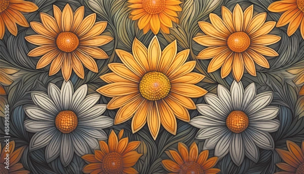 Obraz flower background