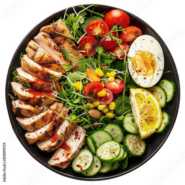 Obraz 먹을것, 샐러드, 오이, 토마토, 야채, 건강한, 신선, 번호판, 규정식, green, 식사, 채식주의, 고립시키는, 야채, red, 상추, 식당, 백, 점심, 간식, 아침 식사, 요리, 슬라이스, 요리,salad