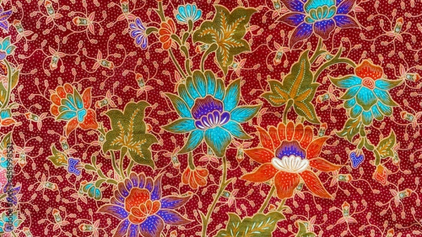 Fototapeta This image can be named Vibrant Floral Mosaic