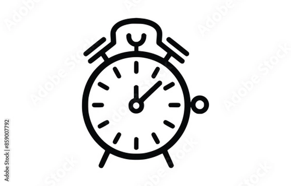 Fototapeta clock icon design on white background.