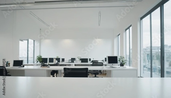 Fototapeta Science Laboratory With Microscopes, Computers And Laboratory Equipments