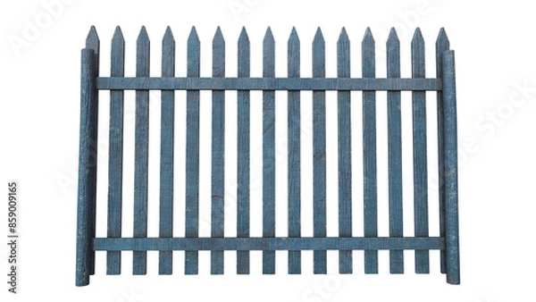 Fototapeta Wooden Fence V2 - 3d model render