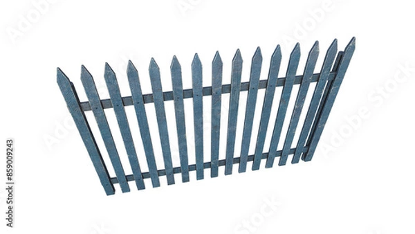 Fototapeta Wooden Fence V2 - 3d model render