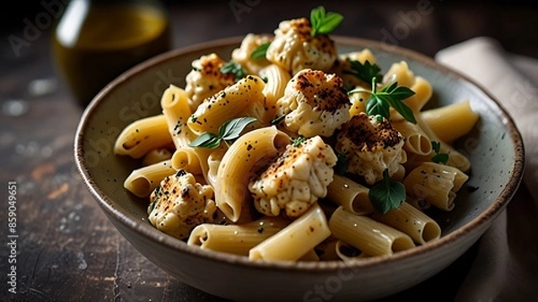 Obraz pasta with mushrooms
