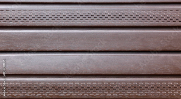 Fototapeta Brown plastic siding