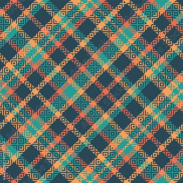 Fototapeta Scottish Tartan Plaid Seamless Pattern, Checker Pattern. Flannel Shirt Tartan Patterns. Trendy Tiles Vector Illustration for Wallpapers.
