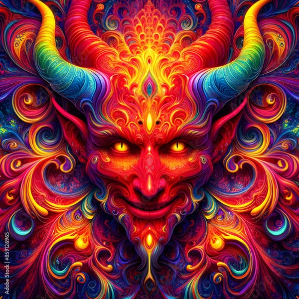 Fototapeta Colorful devil