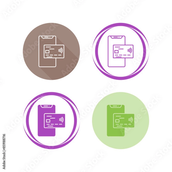 Fototapeta Card Payment Vector Icon