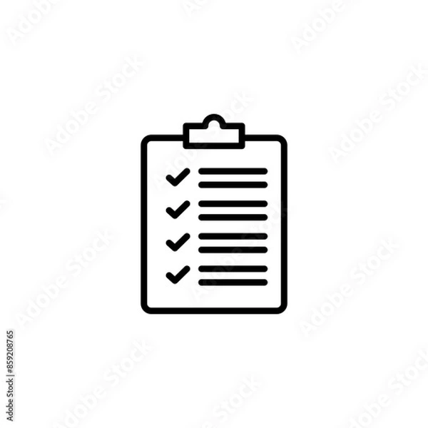 Fototapeta Task Checklist Icon Perfect for Productivity and To-Do Lists
