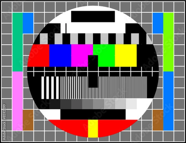 Obraz tv test pattern