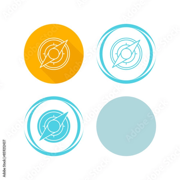 Fototapeta Compass Vector Icon