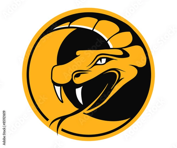 Obraz Okrągły emblemat Viper