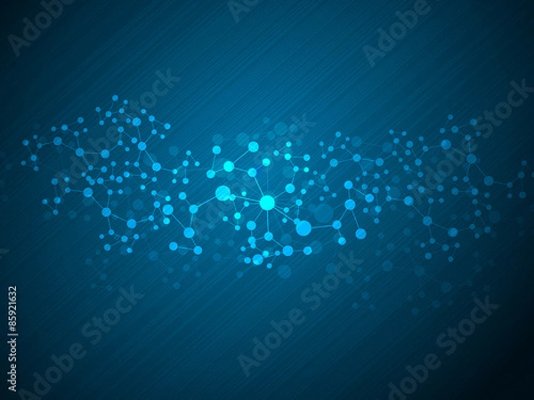 Obraz Network technology background.Vector illustration EPS10