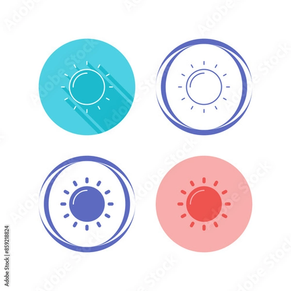 Fototapeta Sun Vector Icon