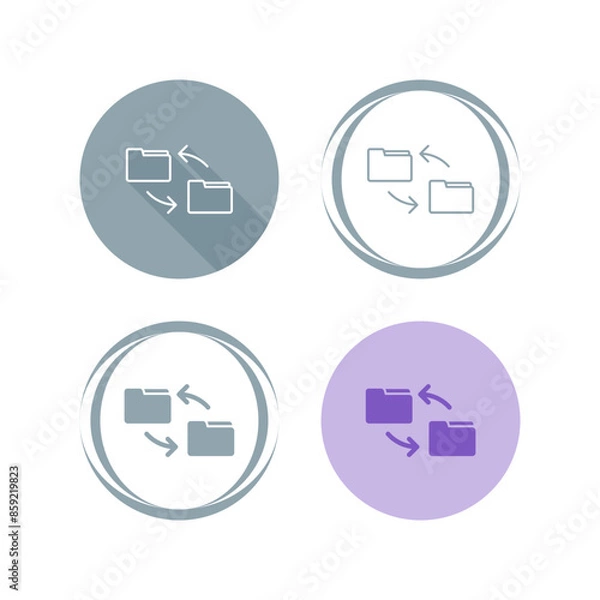 Fototapeta File Transfer Vector Icon