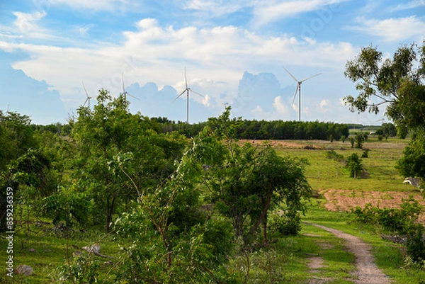 Obraz wind farm in the countryside