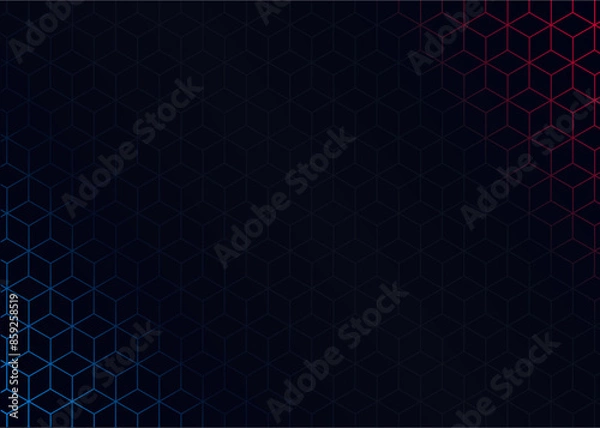 Fototapeta background design with a hexagon shape pattern