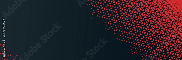 Fototapeta floor design with halftone geometric patterns